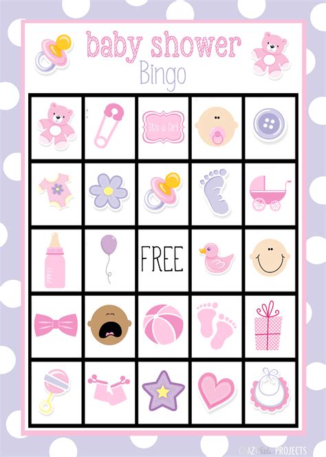 Free Printable Baby Shower Bingo Cards (Gift and Traditional).